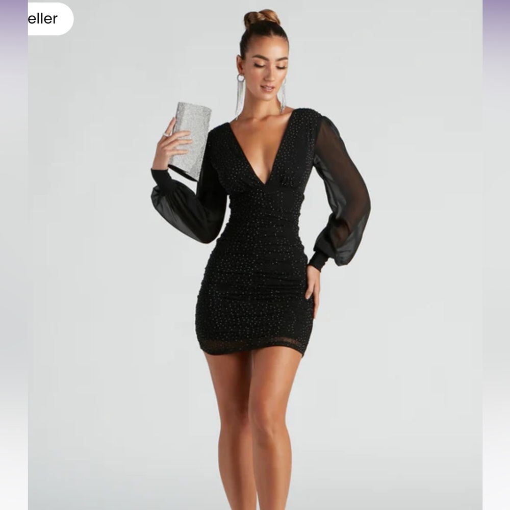 Alicia Rhinestone Party Dress